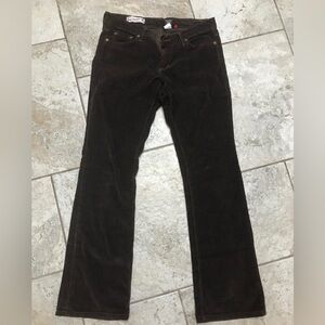 Vintage Red Engine Brown Corduroy Straight Leg Classic Jeans Size 29 Pockets